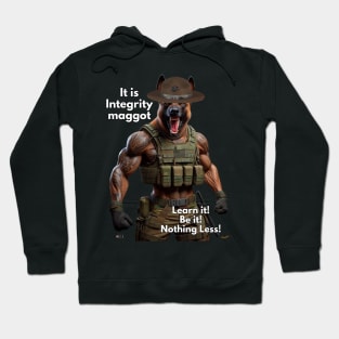 It is Integrity maggot Learn it! Be it! Nothing Less! Hoodie